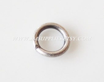 6mm, 18 Gauge Jumpring, Antiqued Silver Round