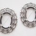 Focal, Cabochon Setting, Antiqued Silver Oval