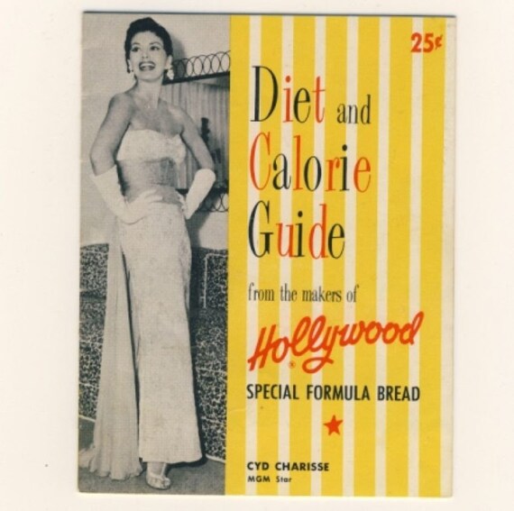Hollywood Booklet Diet Calorie Guide 1940s Vintage Advertising