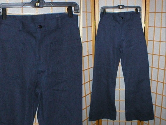 navy bell bottom pants