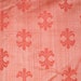 3 yards 56 wide Vintage orange fleur de lis like damask upholstery fabric