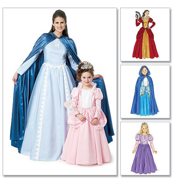pattern dress frozen elsa free / PATTERN Fancy COSTUME and Princess Cape Dresses PRINCESS Child
