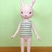 Grey and white tank top for Middie, Nikki, Odeco or Usaggi (no. 453)
