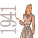 40s Dress Vintage Pattern - B30 - Simplicity 3884