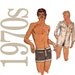 70s Mens Swimsuit Vintage Pattern - 30 Waist - Butterick 6715 - Uncut, Factory Folds