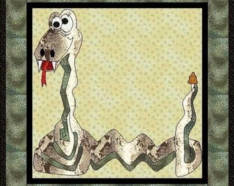 Slinky The Snake Applique Quilt-PDF Pattern y MadCreekDesigns