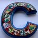 Nursery Letter, Decoupage Letter, Alphabet Letter, Wood Letter, Wall Letter, Letter for Nursery, letter C, Decoupage letter C