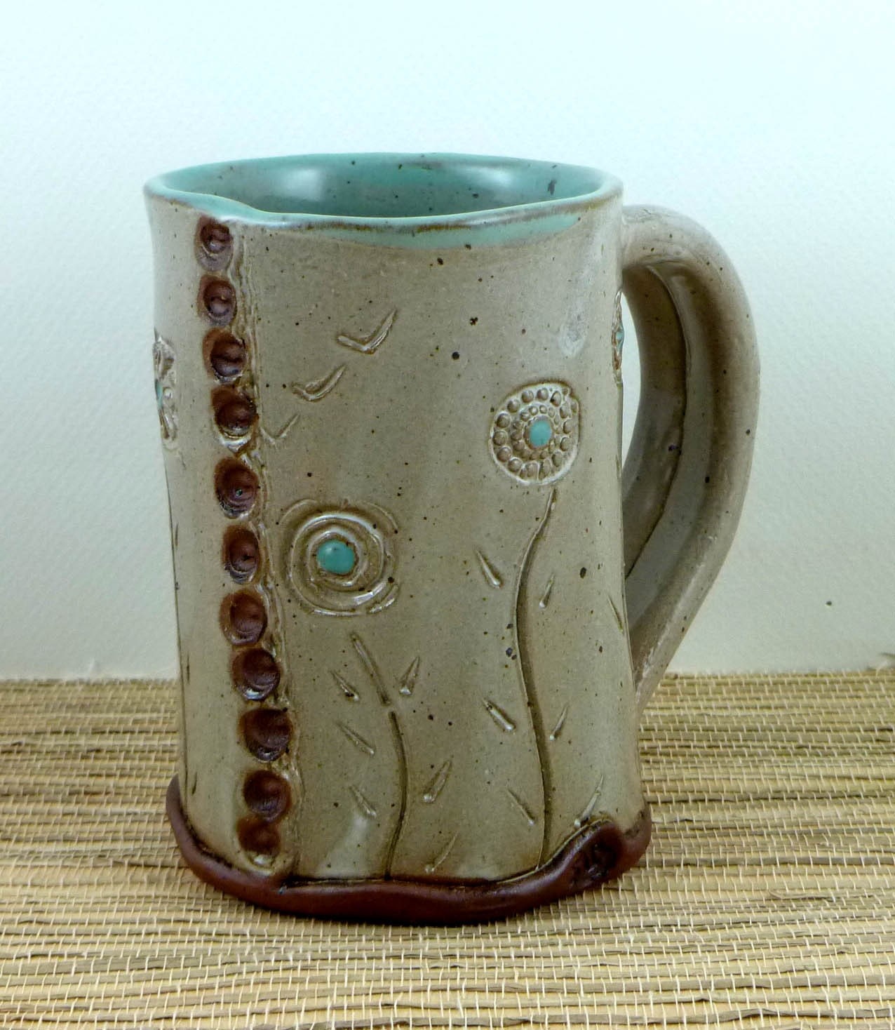 Soft slab handbuilt coffee mug Soft slab handbuilt coffee mug