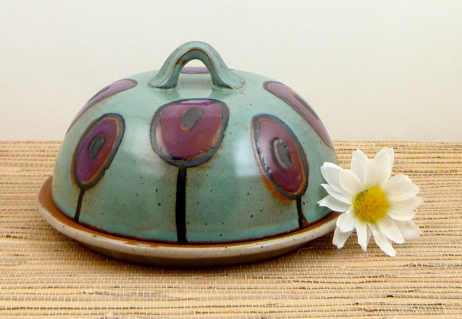 ceramic butter dish with lid