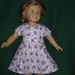 Clothes for American Doll -- Purple Floral Party Dress with Matching Jacket