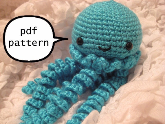 crochet pattern jellyfish amigurumi Amigurumi Jelly Jellyfish Etsy AwkwardSoul on Pattern by Crochet