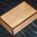 Curled Maple and Black Walnut Inlay Jewelry Box