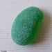 Pendant Sized Piece GREEN Beach Gathered Sea Glass for Jewelry Making, Flawless