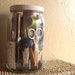 Large Glass Jar Full of Vintage Sewing Notions