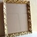Unique 8x10 Vintage Gold Filigree Wall Hanging Picture Frame with Glass