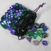 Scalemail Dice Bag in knitted Dragonhide Armor