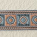 RESERVED for PRUDENCE - Wonderful Fabric Trim - Salmon and Blue - 9 yards
