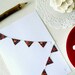 Multi-Strand Paper Garland Note Card with heart cut out