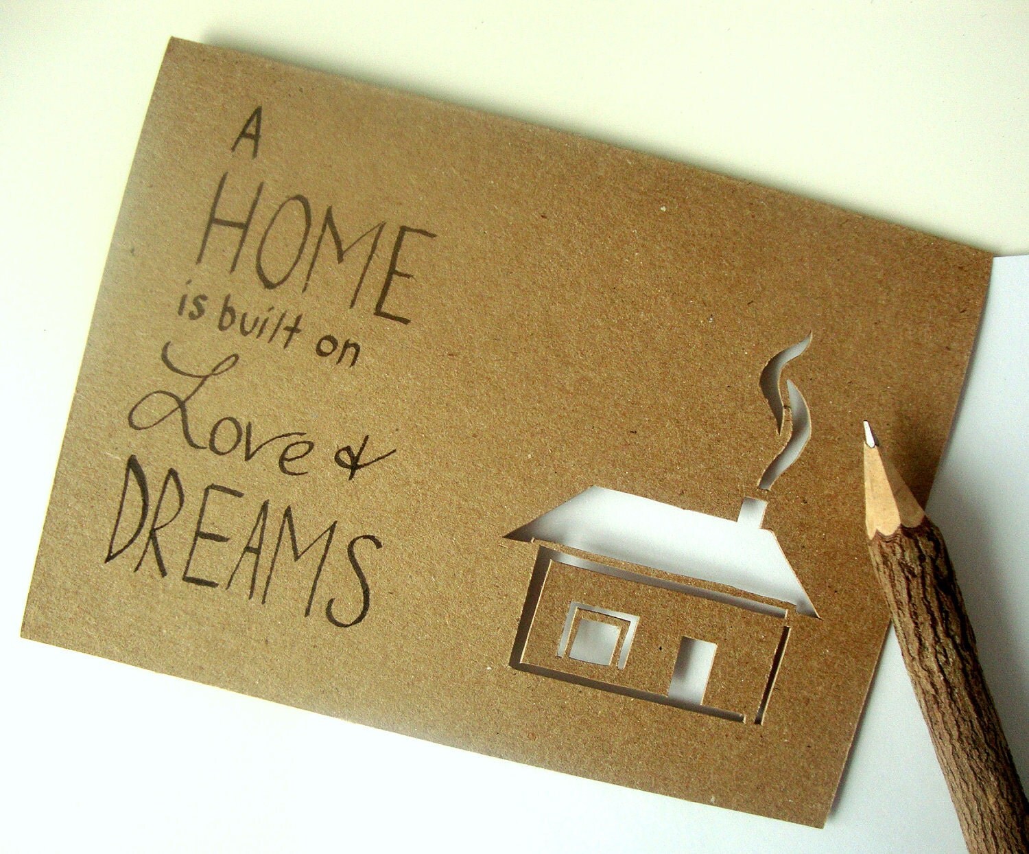 Housewarming Greeting Card A Home is Built on Love and