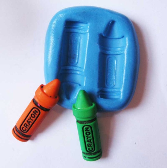 Crayons Flexible Silicone Push Mold for Polymer clay