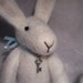 Needle Felted White Rabbit
