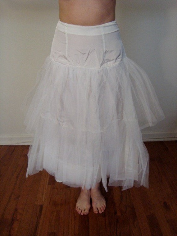 The Perfect White Crinoline Full Length Tulle Petticoat Slip