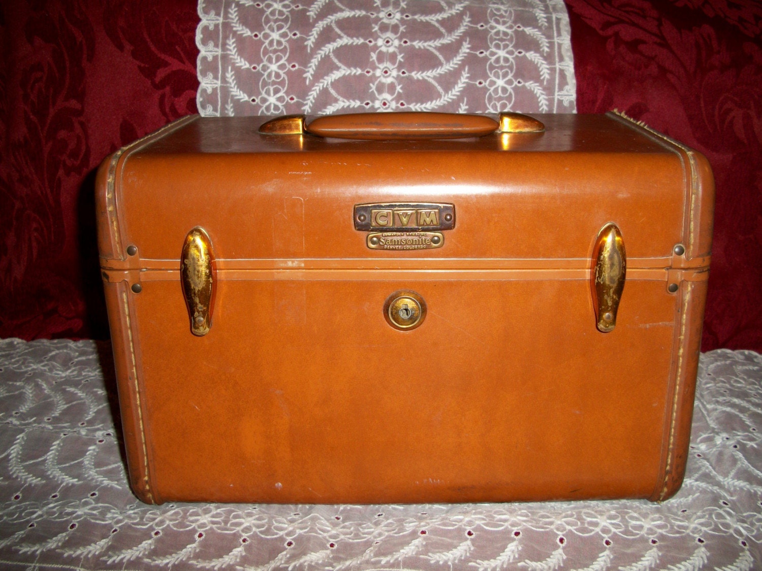 Vintage 40s Samsonite Luggage Train Case USA ONLY
