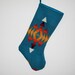 Christmas Stocking XL Pendleton Wool Turquoise Sunburst