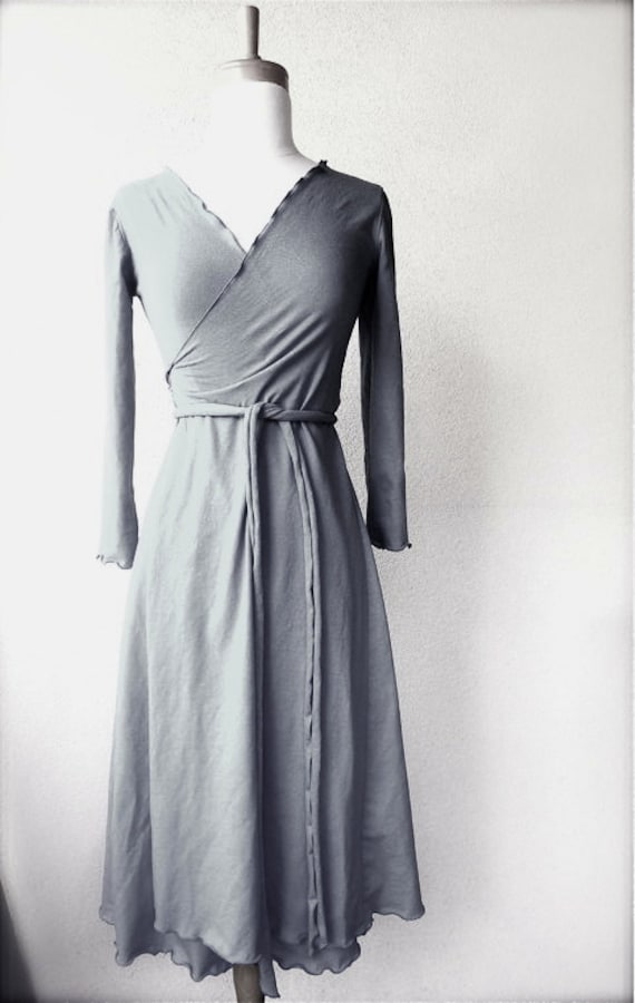 wrap long gown