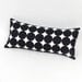 Black and White Polka Dots Pillow 8 by 17 inch