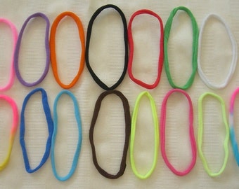 25 Stretch Nylon Chokers for your Bottle cap necklaces. 15 colors to choose from