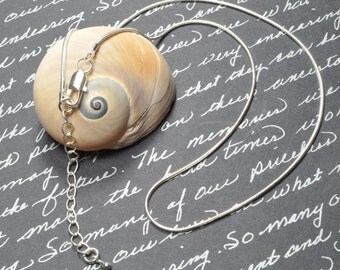 10 Silver Plated Snake Chain 22 inch Necklaces Chain with Claw Clasp (16-92-522)
