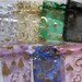 30 Organza Gift bags 2 in x 3 in, Mixed Color Designs