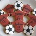 Reserved for Andrea-------PERSONALIZED Soccer Team Cookies - Soccer Decorated Cookies - 3.00 each set