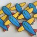 Reserved for Emily---PLANES and TRAINS - Airplane Cookies - Train Cookies - Decorated Cookie Favors - 1 Dozen