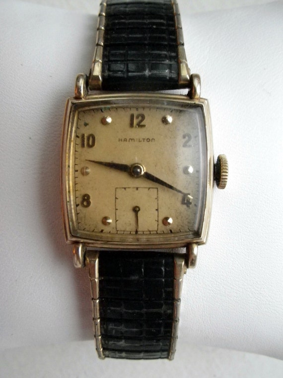 Vintage Hamilton Square Watch 14k GF