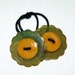 Apple Green Bakelite Fluer - Hair Accessory, Doublet
