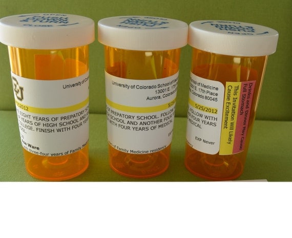 Items similar to Custom Medical Theme Prescription Bottle and Stickers ...