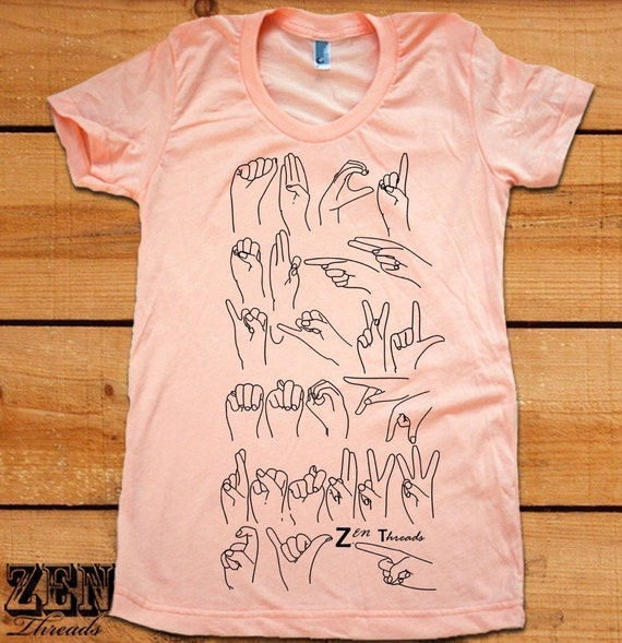 american sign language t shirts