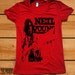 SALE Womens NEIL YOUNG T Shirt american apparel Red MEDIUM