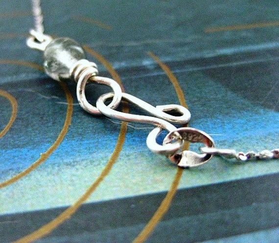 Connemara Marble Pendant Wirewrapped in Sterling Silver. Handmade in Ireland.  Sceal