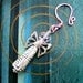 Butterfly Fairy Ornament. Silver and Pink Crystal. Decoration. Fairy Charm.