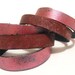 Red straps leather bracelets. 5 pcs leather straps bangle