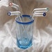 Set of 4 Large Glass Smoothie Straws -Reusable