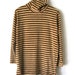 Velour Striped Turtleneck/Mini Dress