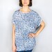 Blue & White Vintage Ethnic Patterned Blouse