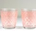 Pink Geometric Cocktail Glasses