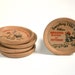 Kitschy Wooden Coasters with Funny Sayings