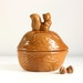 RESERVED - Vintage Squirrel and Nut Container