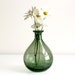 Vintage Green Blown Glass Vase